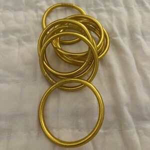 Elegant Gold Bangle Bracelet Set